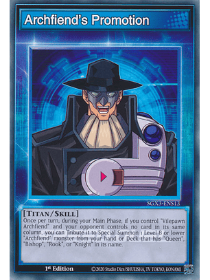Archfiend's Promotion - SGX3-ENS13 - Common
