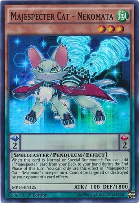 Majespecter Cat - Nekomata - MP16-EN125 - Super Rare 