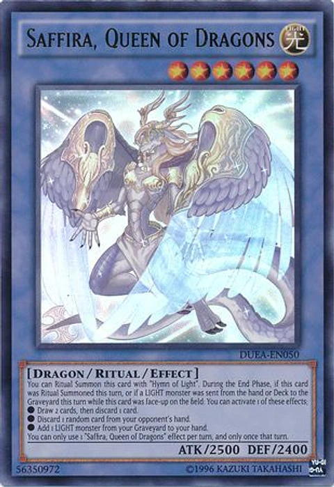 Saffira, Queen of Dragons - DUEA-EN050 - Ultra Rare