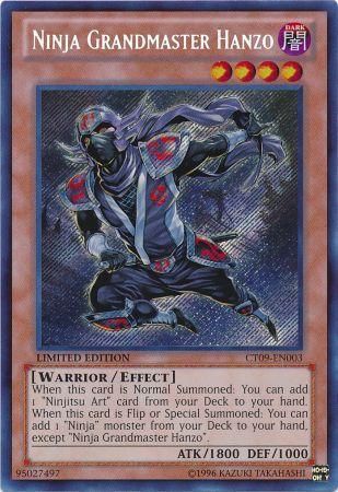 Ninja Grandmaster Hanzo - CT09-EN003 - Secret Rare 1