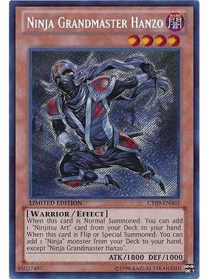 Ninja Grandmaster Hanzo - CT09-EN003 - Secret Rare