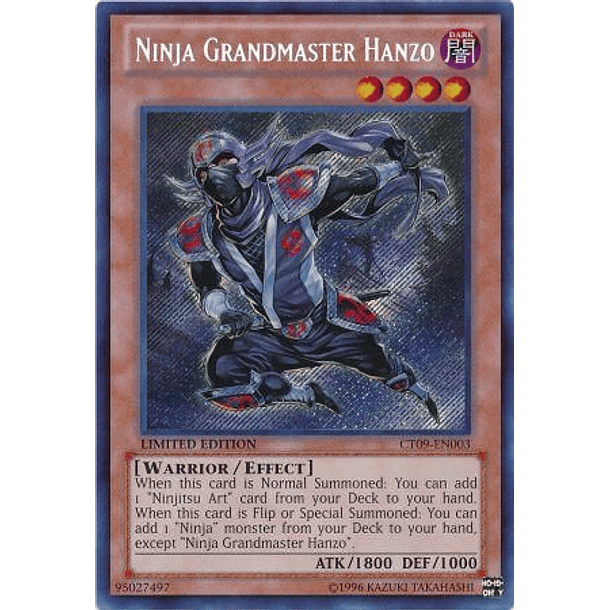 Ninja Grandmaster Hanzo - CT09-EN003 - Secret Rare