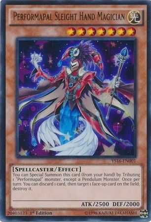 Performapal Sleight Hand Magician - YS16-EN001 - Ultra Rare 1st Edition 1