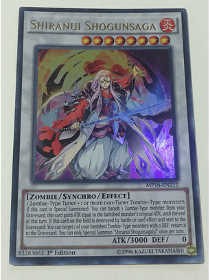 Shiranui Shogunsaga - MP16-EN212 - Ultra Rare 