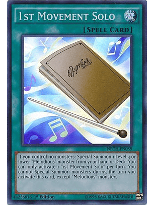 1st Movement Solo - NECH-EN059 - Super Rare