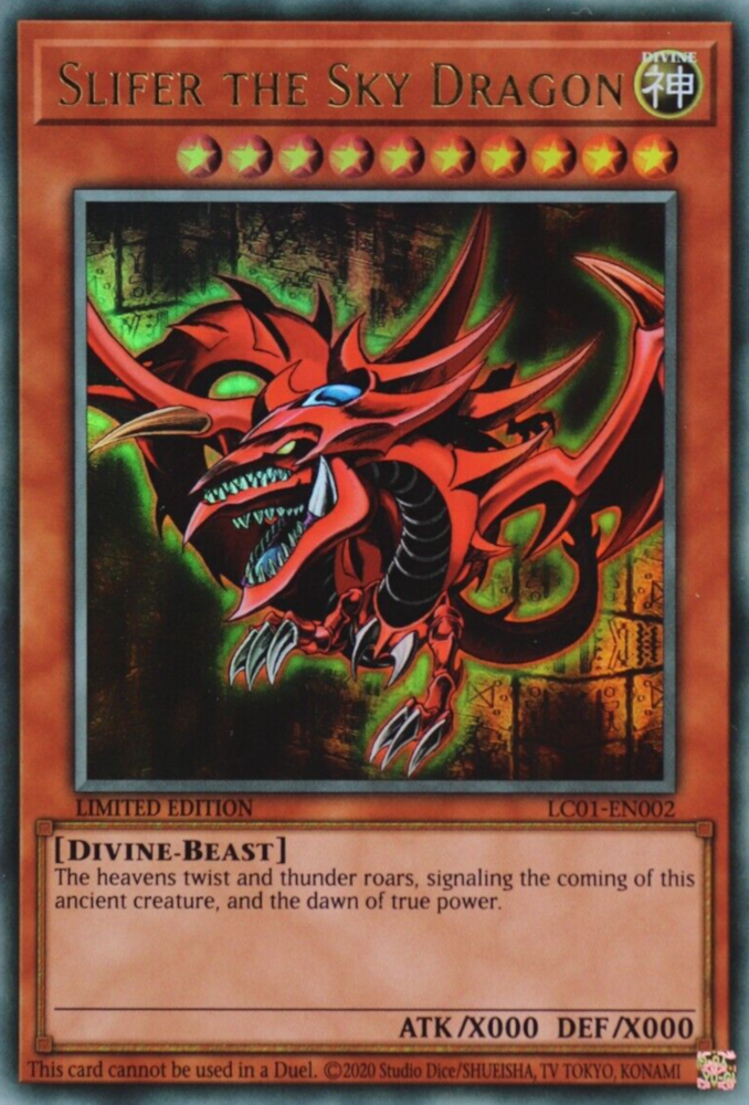 Slifer the Sky Dragon - LC01-EN002 - Ultra Rare Limited Editon 25TH 1