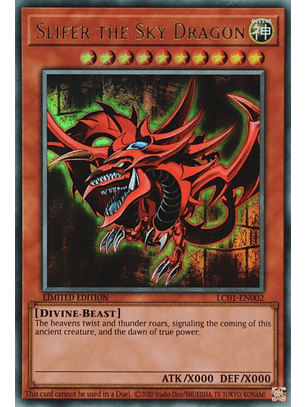 Slifer the Sky Dragon - LC01-EN002 - Ultra Rare Limited Editon 25TH