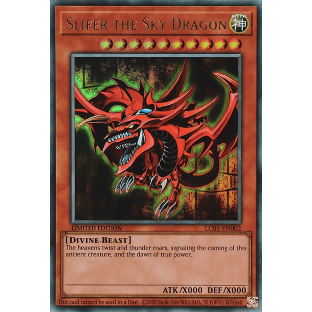 Slifer the Sky Dragon - LC01-EN002 - Ultra Rare Limited Editon 25TH