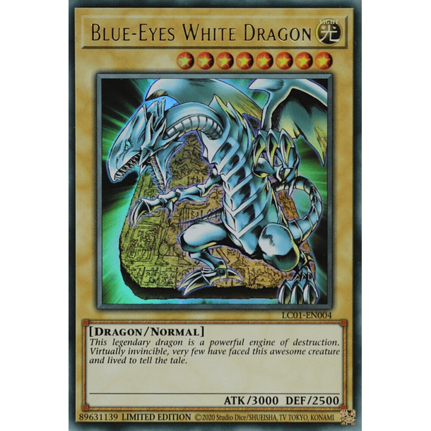 Blue-Eyes White Dragon - LC01-EN004 - Ultra Rare Limited Editon 25TH