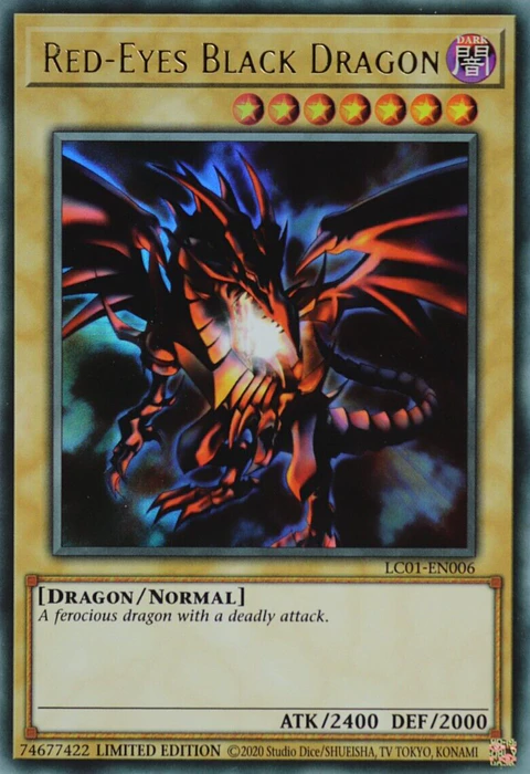 Red-Eyes Black Dragon - LC01-EN006 - Ultra Rare Limited Editon 25 TH