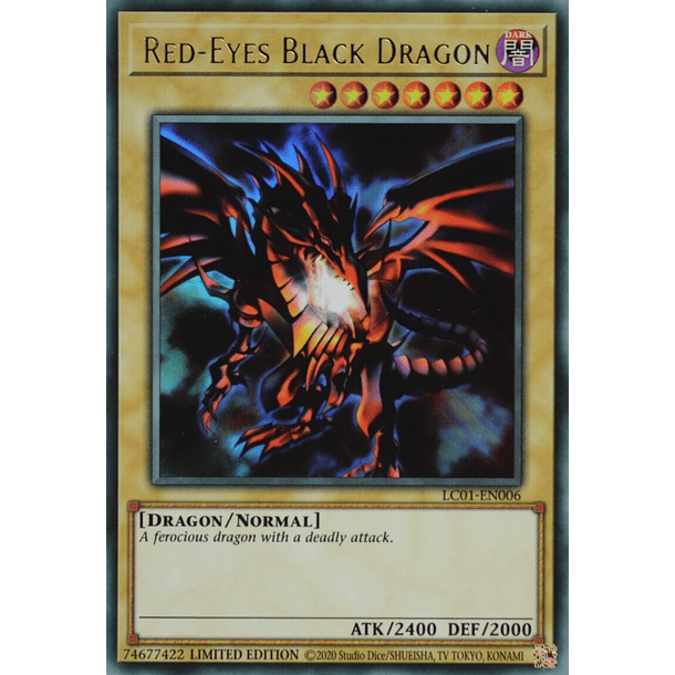 Red-Eyes Black Dragon - LC01-EN006 - Ultra Rare Limited Editon 25 TH