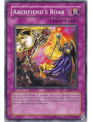 Archfiend's Roar - DCR-EN099 - Common Unlimited (25th Reprint)