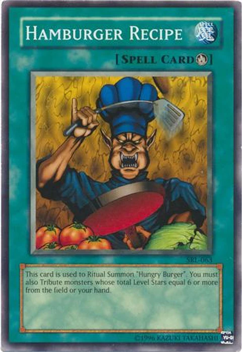 Hamburger Recipe - SRL-EN063 - Common Unlimited (25th Reprint)