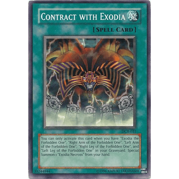 Contract with Exodia - DCR-EN031 - Common Unlimited (25th Reprint)
