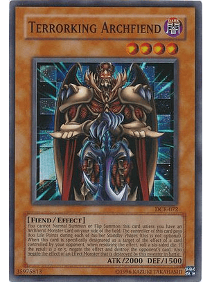 Terrorking Archfiend - DCR-EN072 - Super Rare Unlimited (25th Reprint)
