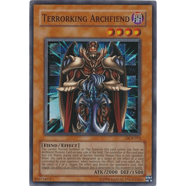 Terrorking Archfiend - DCR-EN072 - Super Rare Unlimited (25th Reprint)
