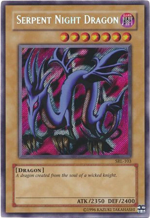 Serpent Night Dragon - SRL-EN103 - Secret Rare Unlimited (25th Reprint)
