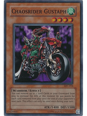 Chaosrider Gustaph - IOC-EN018 - Super Rare Unlimited (25th Reprint)