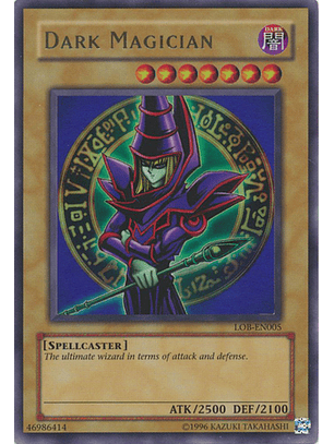 Dark Magician - LOB-EN005 - Ultra Rare Unlimited (25th Reprint)