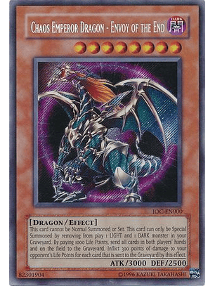 Chaos Emperor Dragon - Envoy of the End - IOC-EN000 - Secret Rare Unlimited (25th Reprint)