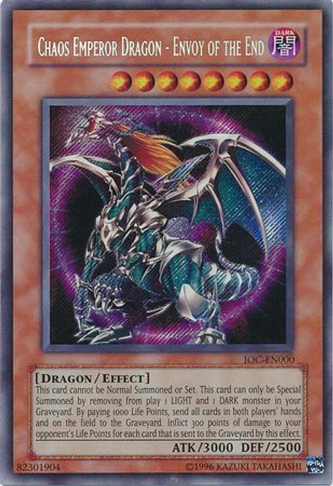 Chaos Emperor Dragon - Envoy of the End - IOC-EN000 - Secret Rare Unlimited (25th Reprint)