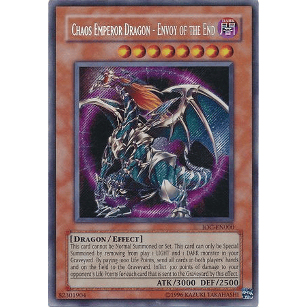 Chaos Emperor Dragon - Envoy of the End - IOC-EN000 - Secret Rare Unlimited (25th Reprint)