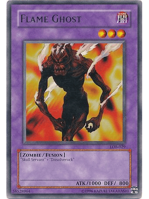Flame Ghost - LOB-EN029 - Rare Unlimited (25th Reprint)