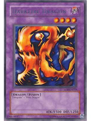Darkfire Dragon - LOB-EN019 - Rare Unlimited (25th Reprint)