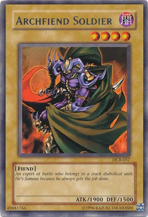 Archfiend Soldier - DCR-EN057 - Rare Unlimited (25th Reprint)