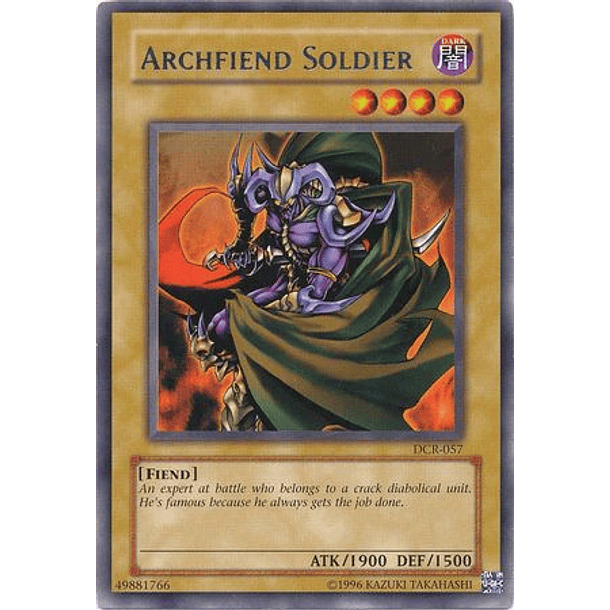 Archfiend Soldier - DCR-EN057 - Rare Unlimited (25th Reprint)