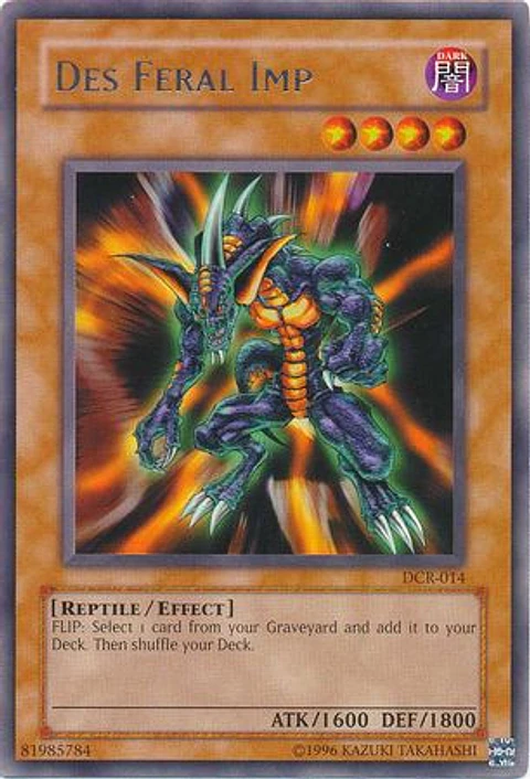 Des Feral Imp - DCR-EN014 - Rare Unlimited (25th Reprint)