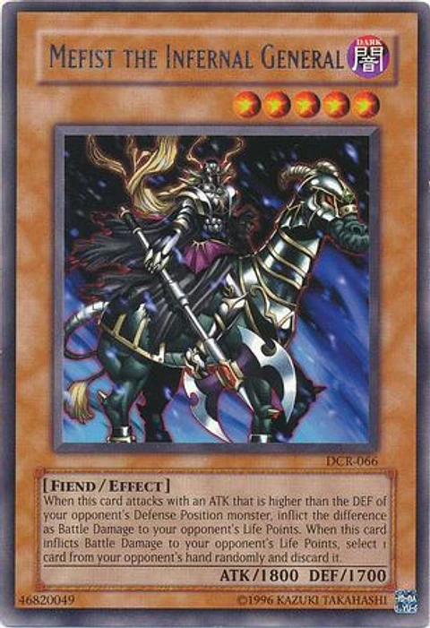 Mefist the Infernal General - DCR-EN066 - Rare Unlimited (25th Reprint)
