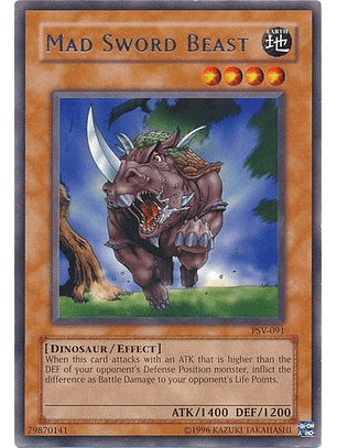 Mad Sword Beast - PSV-EN091 - Rare Unlimited (25th Reprint)