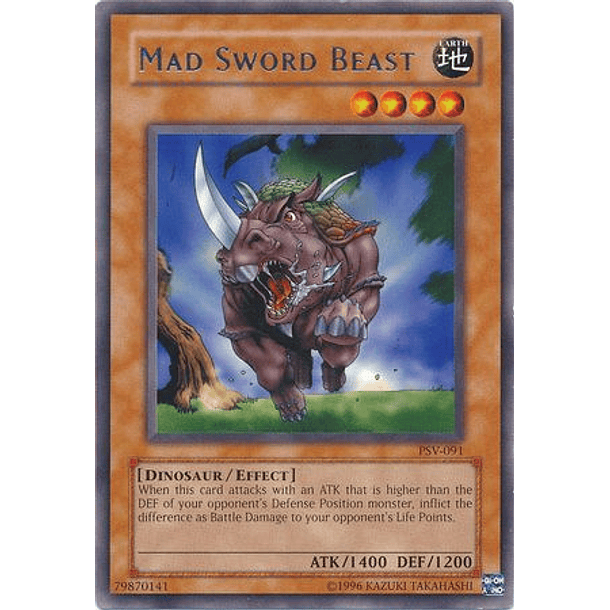 Mad Sword Beast - PSV-EN091 - Rare Unlimited (25th Reprint)