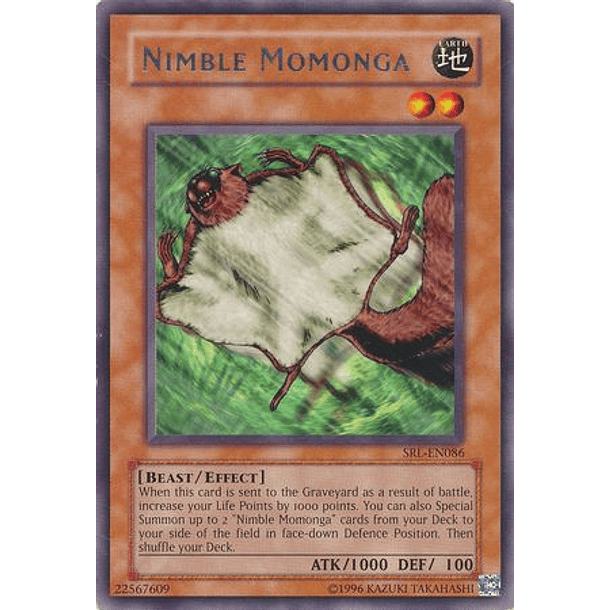 Nimble Momonga - SRL-EN086 - Rare Unlimited (25th Reprint)