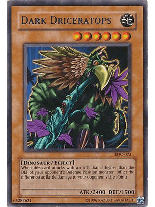 Dark Driceratops - IOC-EN073 - Rare Unlimited (25th Reprint)