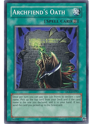 Archfiend's Oath - DCR-EN092 - Common Unlimited (25th Reprint)