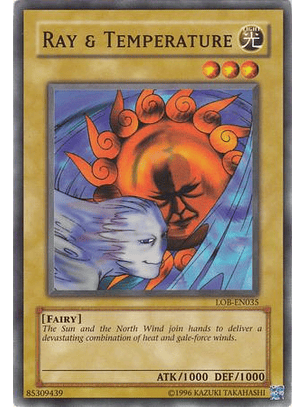 Ray & Temperature - LOB-EN035 - Common Unlimited (25th Reprint)