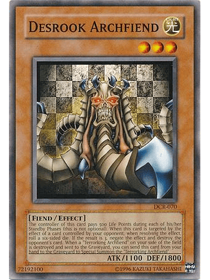 Desrook Archfiend - DCR-EN070 - Common Unlimited (25th Reprint)