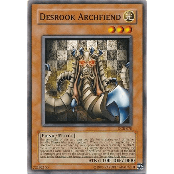 Desrook Archfiend - DCR-EN070 - Common Unlimited (25th Reprint)
