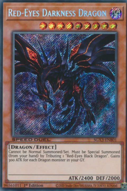 Red-Eyes Darkness Dragon - SGX3-ENB01 - Secret Rare