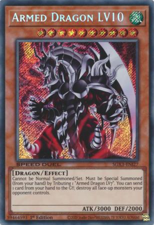 Armed Dragon LV10 - SGX3-ENI27 - Secret Rare 1