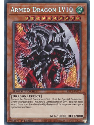 Armed Dragon LV10 - SGX3-ENI27 - Secret Rare