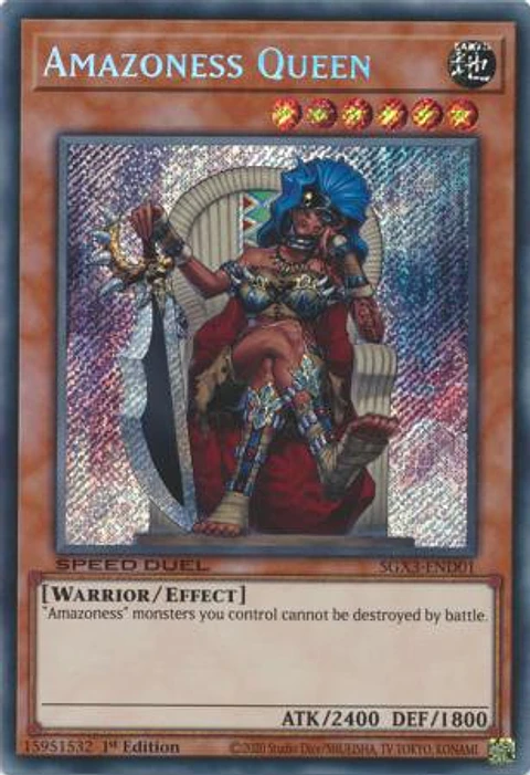 Amazoness Queen - SGX3-END01 - Secret Rare
