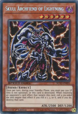 Skull Archfiend of Lightning - SGX3-ENE01 - Secret Rare 1