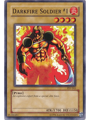 Darkfire Soldier #1 - PSV-EN043 - Common Unlimited (25th Reprint)