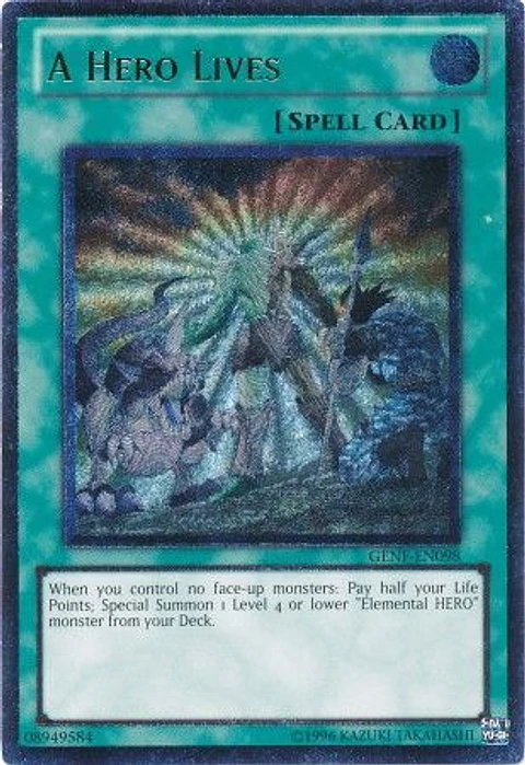 Ultimate Rare - A Hero Lives - GENF-EN098 Unlimited (dañado parte de atras)
