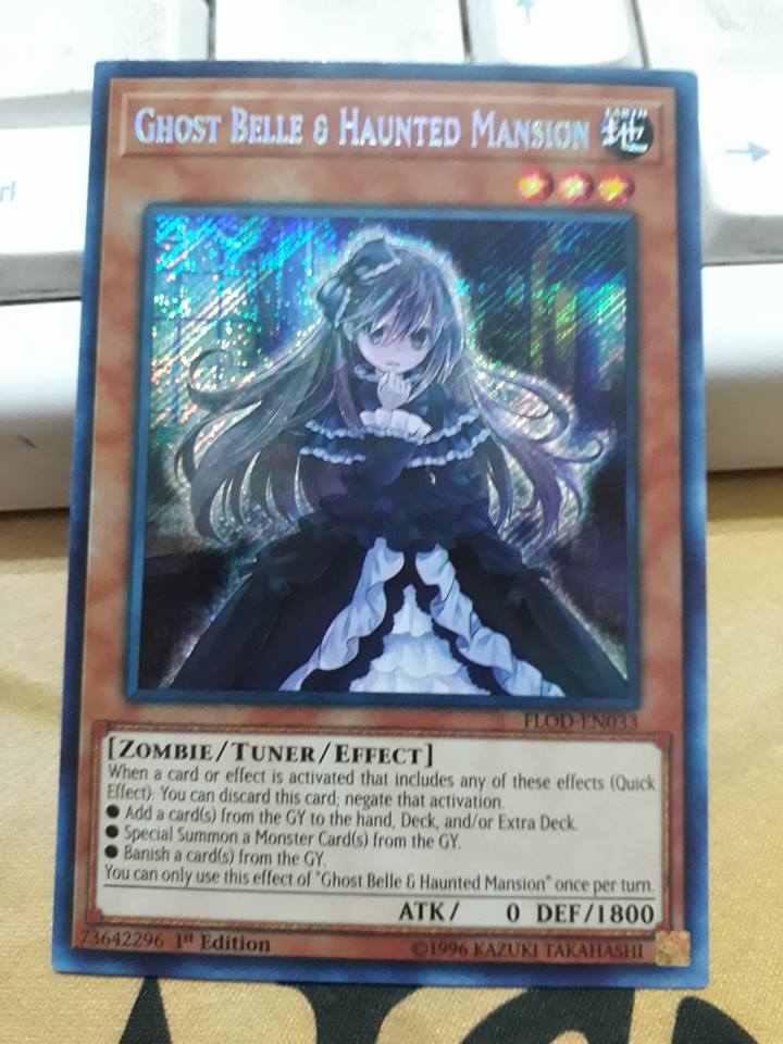 Ghost Belle & Haunted Mansion - FLOD-EN033 - Secret Rare 1