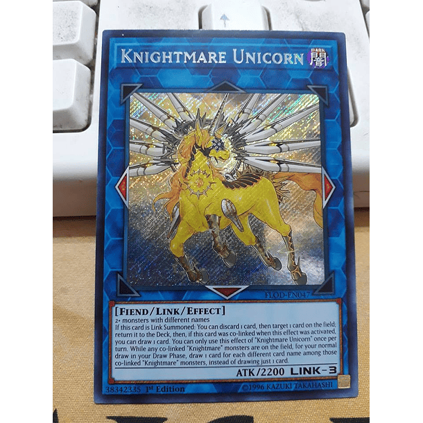 Knightmare Unicorn - FLOD-EN047 - Secret Rare 