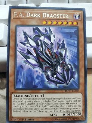 F.A. Dark Dragster - FLOD-EN087 - Rare 